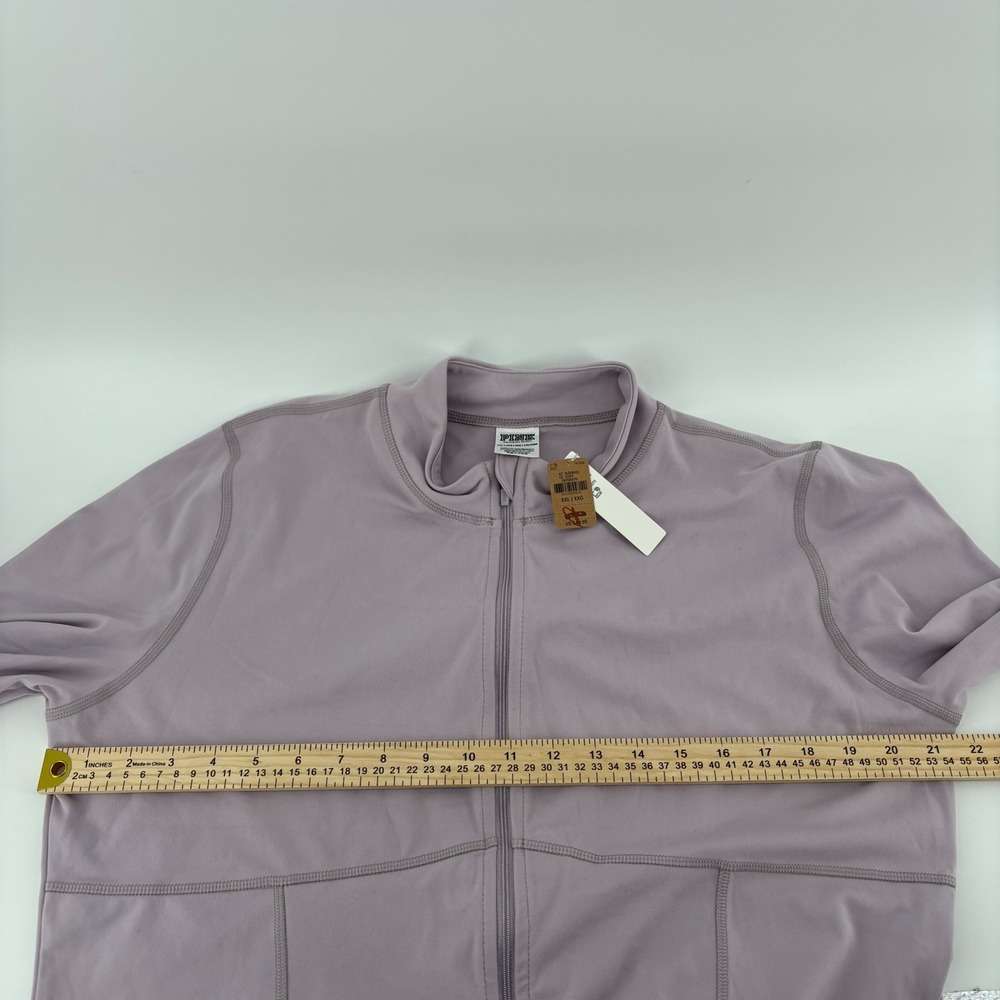 NWT PINK Victoria's Secret Women Jacket XXL Purple Full Zip Mock Neck Activewear - Picture 4 of 8
